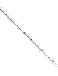Sterling Silver 30in 1mm Mirror Box Necklace Chain. Metal Wt- 5.84g
