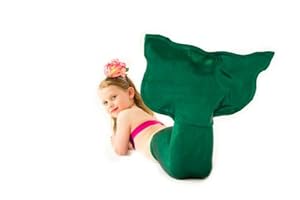 Sparkly Mermaid Tail By Applejack Apparel (XL 12-14, Green)