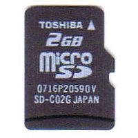 Toshiba microSD 2GB SD-C02G �C�O���p�b�P�[�W�i