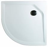 Produkt-Bild: Schulte D6420057 04 Duschbecken extra-flach rund ohne Sch&uuml;rze, Radius 550 mm, B1000 x T1000 mm, Acryl, alpinwei&szlig;