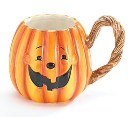 Halloween Jack-O-lantern/Pumpkin Face Mug For Fun Holiday Decor