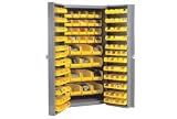 Bin Cabinet Assembled With 40 Inside 96 Door Bins 38 Inch Wide