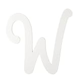 Darice 9188-W White Wood Letters, W, 9-Inch