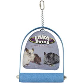 Super Pet Lava Swing Perch Chew Treats for Chinchillas, 