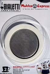 Bialetti Mukka Express Gasket & Filter Plate Set