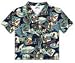 Blue Aloha Shirt Hawaiian Mouse Pad