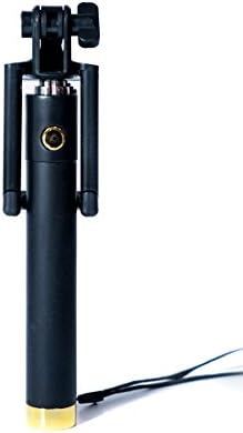 2016 Best Gold Selfie Stick-Perfect For All iPhone and Android-80cm Extra Long Extendable Body-Battery And Remote Free-Plug N Play Cable Operation-Adjustable Clamps &amp; Rotating Head-Free Strap