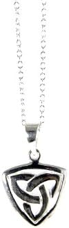 Trinity Knot Necklace Silver 1/2" From Ireland
