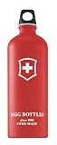 Sigg Lifestyle Loop Top Water Bottle (1.0-Liters, Swiss Cross Red Touch)