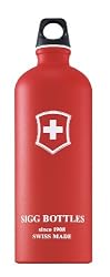 Sigg Lifestyle Loop Top Water Bottle (1.0-Liters, Swiss Cross Red Touch)