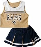 Reebok Two Piece St. Louis Rams NFL Cheerleader Uniform Set (Size 4 to 6X)