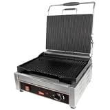 Panini / Sandwich Grill, Single Grooved, 120v