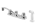 Price Pfister Stainless Two Hdl Kitchen Faucet w/ Spray 135-400S
