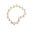 Single Strand 7-7.5 Inch 10MM Pink Shell Pearl Bracelet