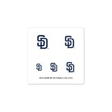 San Diego Padres Official Logo Fingernail Tattoos