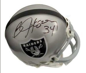 Bo Jackson Autographed/Hand Signed Oakland Raiders Replica Mini Helmet- Tri Star Hologram