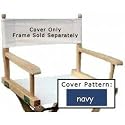 Director's Chair Seat Cover - Frame sold Separatel (Navy Solid)