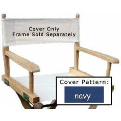 Director's Chair Seat Cover - Frame sold Separatel (Navy Solid)