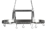 Checkolite P1002-71 Country Kitchen Transitional 2-Light Pot Rack