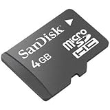 Sandisk Micro Sdhc High-capacity Flash Card, 4gb