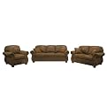 Mitchell Microfiber 3-pc. Group Seating Set - Brown