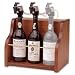 Wine Dispenser and Preserver 2 bottle (Mahogany) (11H x 13W x 10D)