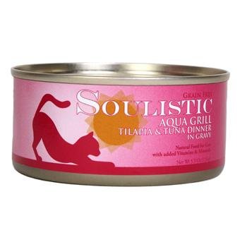 Sale Soulistic Aqua Grill Tilapia & Tuna Dinner Adult Canned Cat Food in Gravy