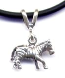 13 Black Zebra Necklace Sterling Silver Jewelry Gift Boxed