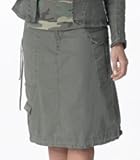 Women's Olive Knee-Length Skirt