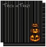 Best Creation Inc - Trick or Treat Collection - 12 x 12 Double Sided Glitter Paper - Trick or Treat Words, BRAND NEW