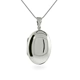 Eve's Addiction Large Oval Sterling Silver Locket