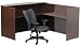 Boss 71 W by 30/36 D by 42 H Reception Desk, Mahogany