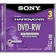 Sony 8cm DVD-RW with Hangtab 3 Pack
