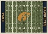 Iowa Hawkeyes 5 4 x 7 8 NCAA Home Field Area Rug