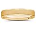 Jewelry : 5 mm Brushed Center Comfort-Fit Men's Wedding Band in 14k Yellow Gold