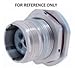 DEUTSCH 983-7S08-98PN-L CIRCULAR CONNECTOR, RECEPTACLE, 3 POSITION, 8-98, JAM NUT