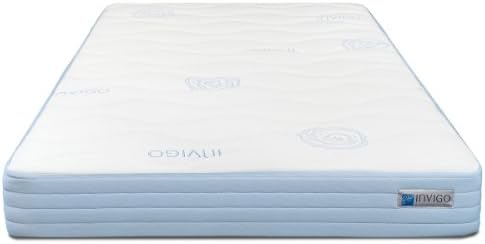 Invigo Fresh Natural Latex 10-Inch Foam Mattress with Exclusive Invigo Fresh Benefits, Queen, White