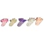 Baby Girls Dressy Socks with Rose Lace