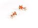 New Under the Sea Orange Carp Koi Gold Fish Goldfish Stud Earrings