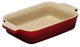 from Le Creuset Le Creuset Stoneware Rectangular Dish, Cerise, 19 cm (Model PG1047-19-67)