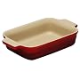 Le Creuset Stoneware Rectangular Dish, Cerise, 19 cm