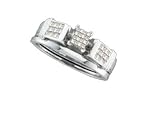 Stunning Invisible Set 1/4ctw. 2 Pc. Lady's Wedding Set