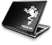 Frog Animals Car Window Wall Laptop Decal Sticker -- White 3in X 4.3in