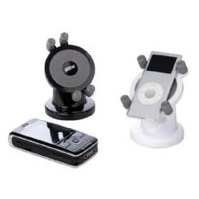 Rotating iPod Holder In Black (iPod Touch, iPhone, Nano, Mobile Phones) Can Fit To Dashboard Or Air Vents.