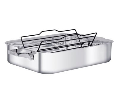 TruClad 16" Roaster with Adjustable Non-stick Rack