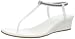 BCBGeneration Women's Jiggy Wedge Sandal,White/Anthracite,6 M US