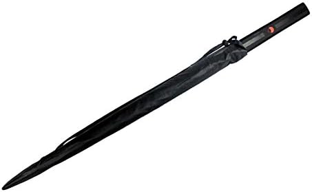37.5" BLACK UMBRELLA WITH FANTASY SWORDS HANDLE