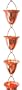 Copper Rain Chain Large Cup/Bell - 8 ft