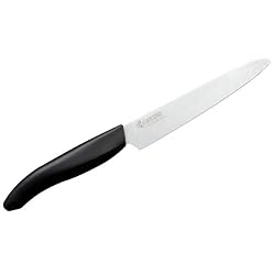 Kyocera Revolution Series 5-Inch Micro Serrated Utility Knife, White Blade