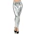 Footless Liquid Wet Look Shiny Metallic Stretch Leggings